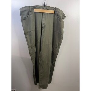 SO‎ Cargo Pants Olive Green Size 3X High Rise Cotton Cargo Pockets Utility